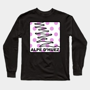 Alpe d'Huez - Queen of the Mountains (QOM) Long Sleeve T-Shirt